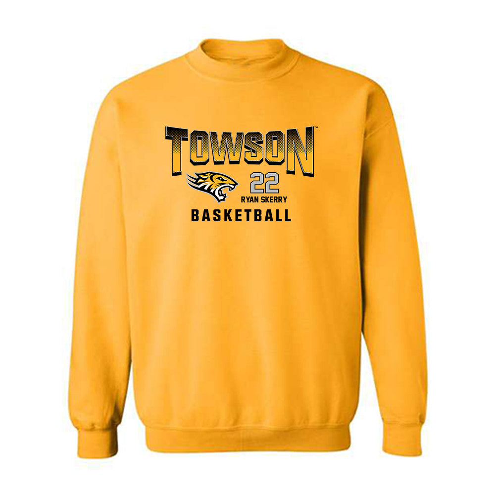 Towson - NCAA Men's Basketball : Ryan Skerry - Classic Fashion Shersey Crewneck Sweatshirt-0
