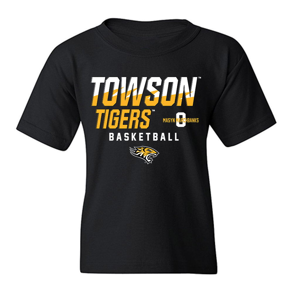 Towson - NCAA Women's Basketball : Masyn Marchbanks - Classic Fashion Shersey Youth T-Shirt-0