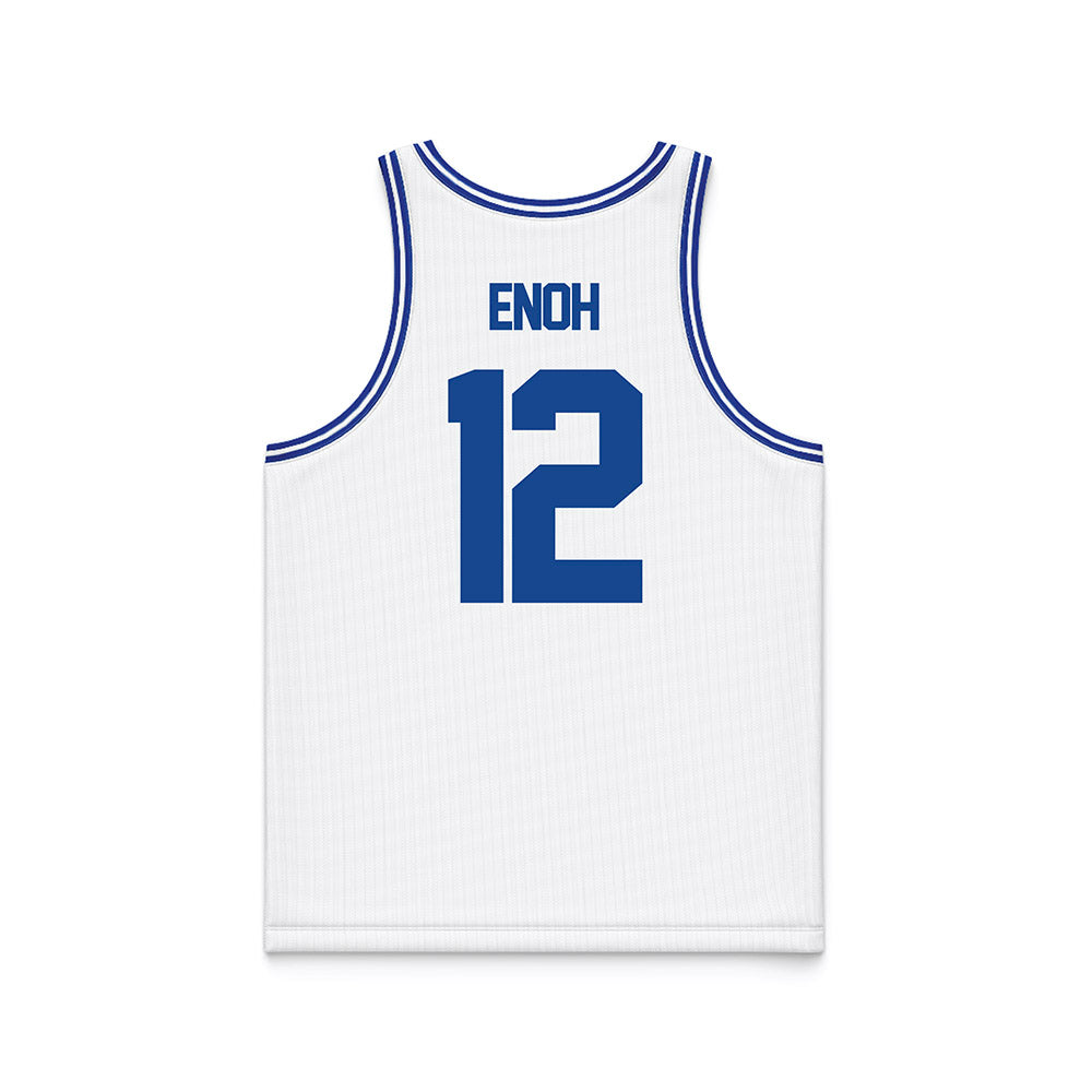Georgia State - NCAA Men's Basketball : Anthony Enoh - White Basketball Jersey-1