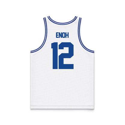 Georgia State - NCAA Men's Basketball : Anthony Enoh - White Basketball Jersey-1