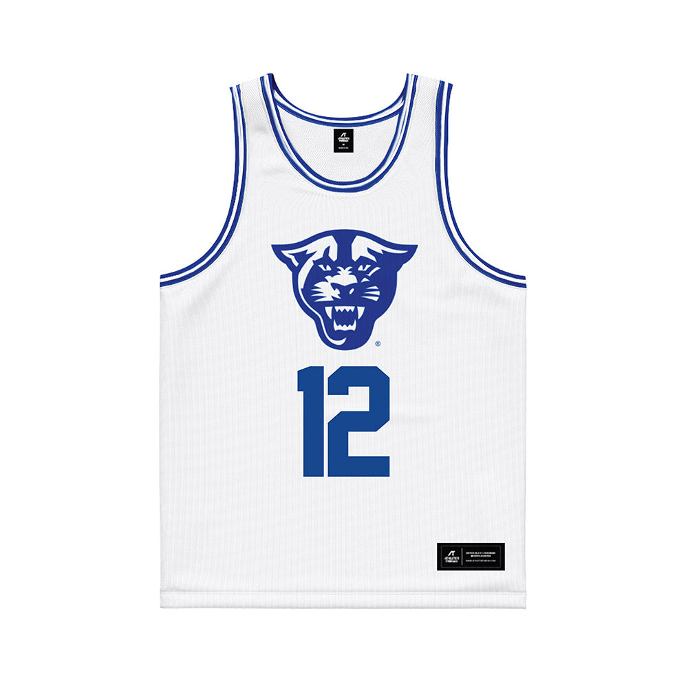 Georgia State - NCAA Men's Basketball : Anthony Enoh - White Basketball Jersey-0