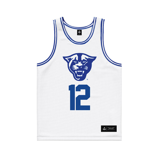 Georgia State - NCAA Men's Basketball : Anthony Enoh - White Basketball Jersey-0
