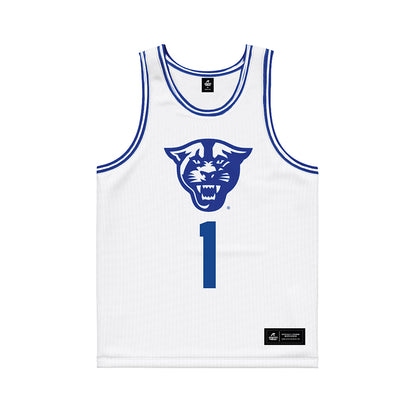 Georgia State - NCAA Men's Basketball : Jakai Newton - White Basketball Jersey-0