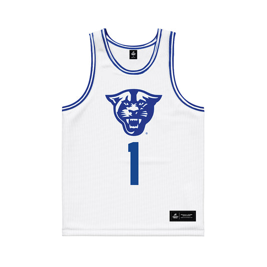 Georgia State - NCAA Men's Basketball : Jakai Newton - White Basketball Jersey-0
