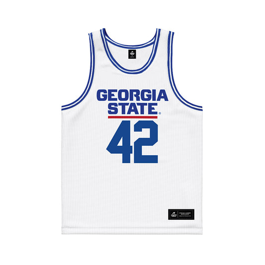 Georgia State - NCAA Women's Basketball : Grace Lanier - White Basketball Jersey-0