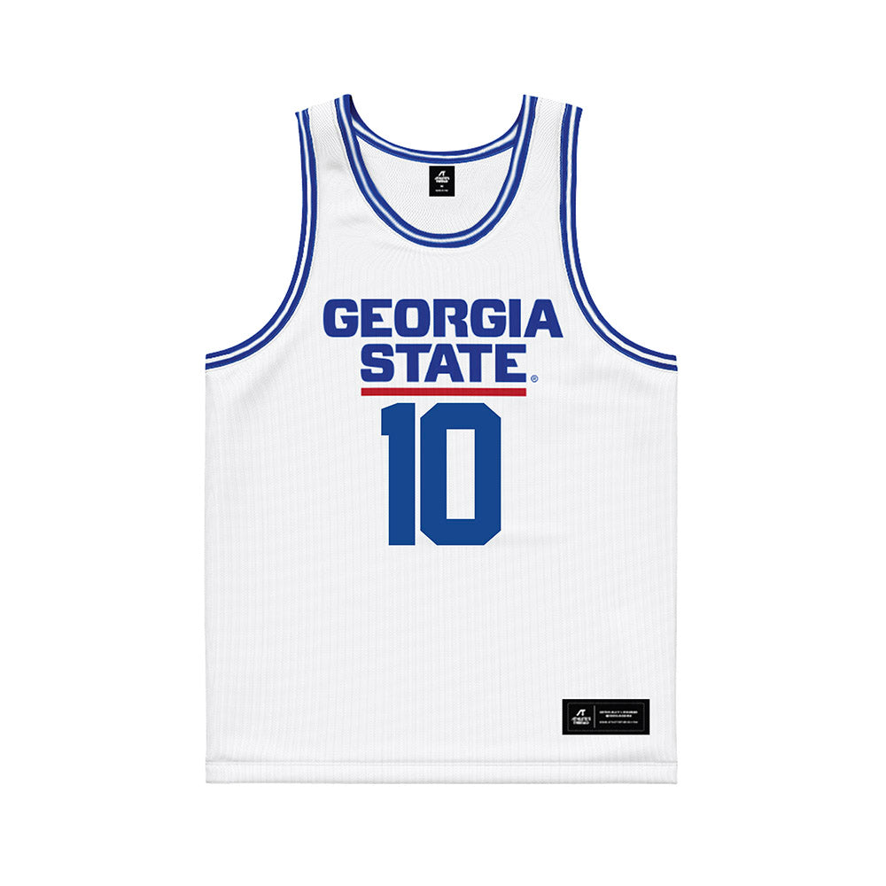 Georgia State - NCAA Women's Basketball : Aaliyah Baldwin - White Basketball Jersey-0