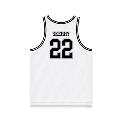 Towson - NCAA Men's Basketball : Ryan Skerry - white Basketball Jersey-1