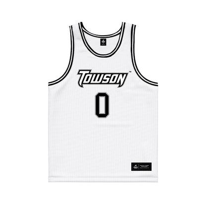 Towson - NCAA Men's Basketball : Ryan Conway - white Basketball Jersey-0