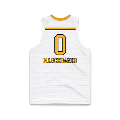 Towson - NCAA Women's Basketball : Masyn Marchbanks - White Basketball Jersey-1