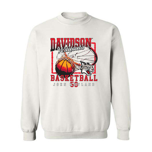 Davidson - NCAA Men's Basketball : John Nowland - Classic Fashion Shersey Crewneck Sweatshirt-0