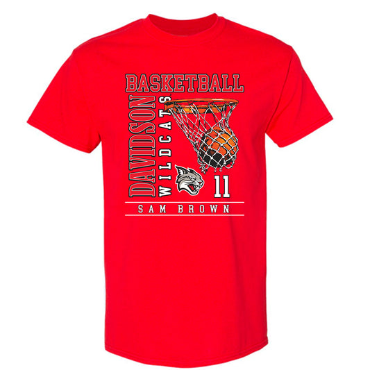 Davidson - NCAA Men's Basketball : Sam Brown - Classic Fashion Shersey T-Shirt-0
