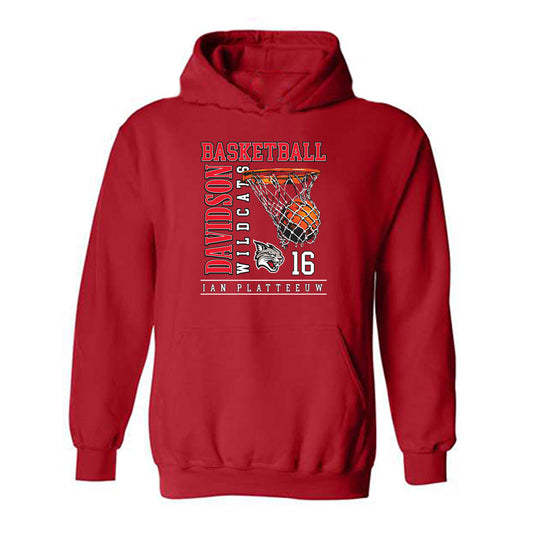 Davidson - NCAA Men's Basketball : Ian Platteeuw - Classic Fashion Shersey Hooded Sweatshirt-0