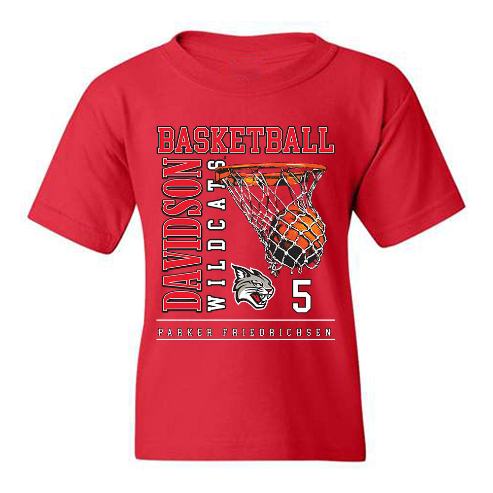 Davidson - NCAA Men's Basketball : Parker Friedrichsen - Classic Fashion Shersey Youth T-Shirt-0