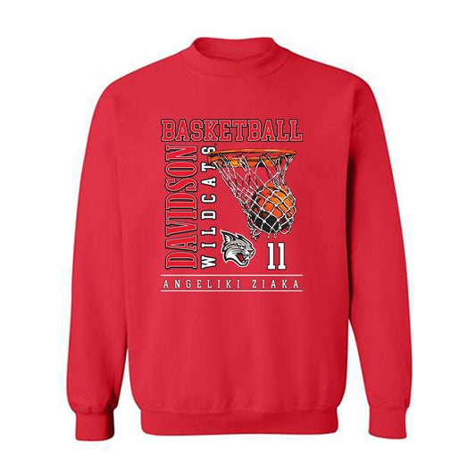 Davidson - NCAA Women's Basketball : Angeliki Ziaka - Classic Fashion Shersey Crewneck Sweatshirt-0