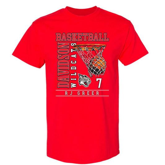Davidson - NCAA Men's Basketball : RJ Greer - Classic Fashion Shersey T-Shirt-0