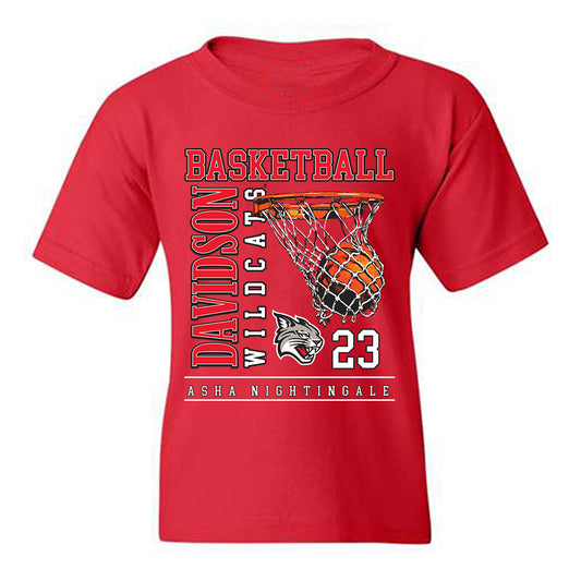 Davidson - NCAA Women's Basketball : Asha Nightingale - Classic Fashion Shersey Youth T-Shirt-0