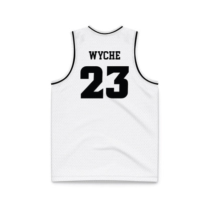 VCU - NCAA Men's Basketball : Joshua Wyche - White Basketball Jersey-1