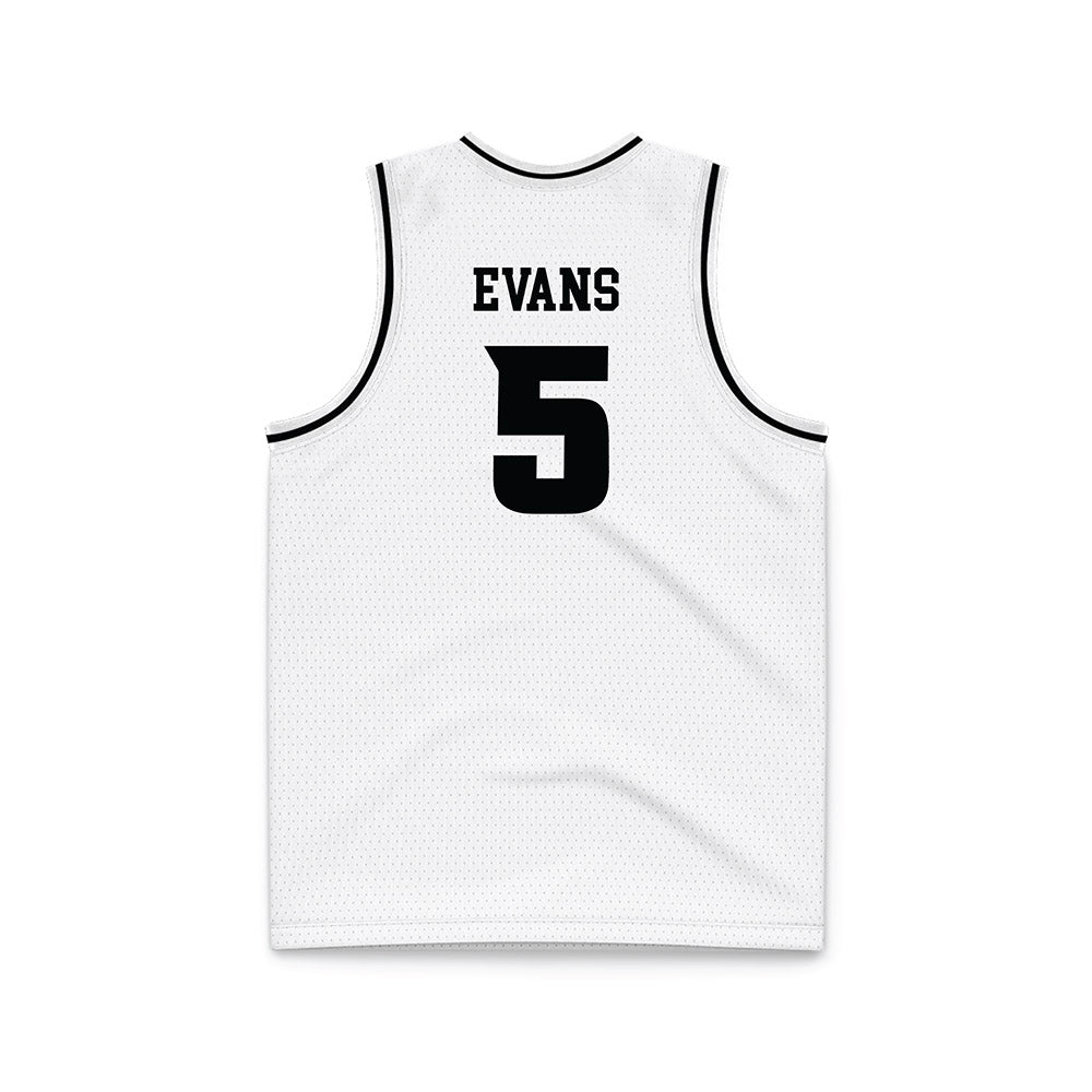 VCU - NCAA Men's Basketball : Barry Evans - White Basketball Jersey-1