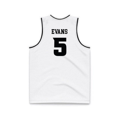 VCU - NCAA Men's Basketball : Barry Evans - White Basketball Jersey-1