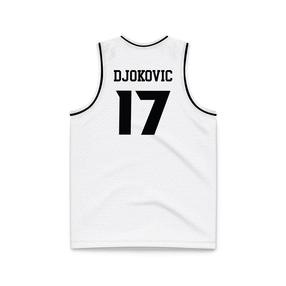 VCU - NCAA Men's Basketball : Lazar Djokovic - White Basketball Jersey-1