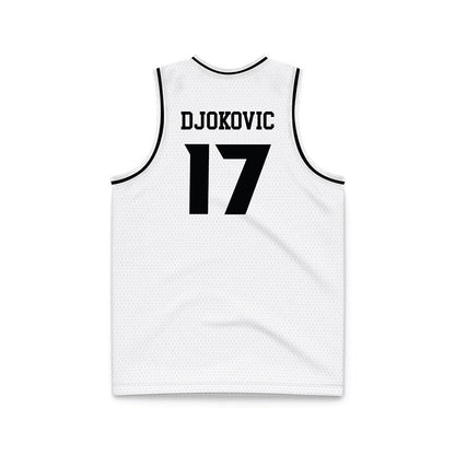 VCU - NCAA Men's Basketball : Lazar Djokovic - White Basketball Jersey-1