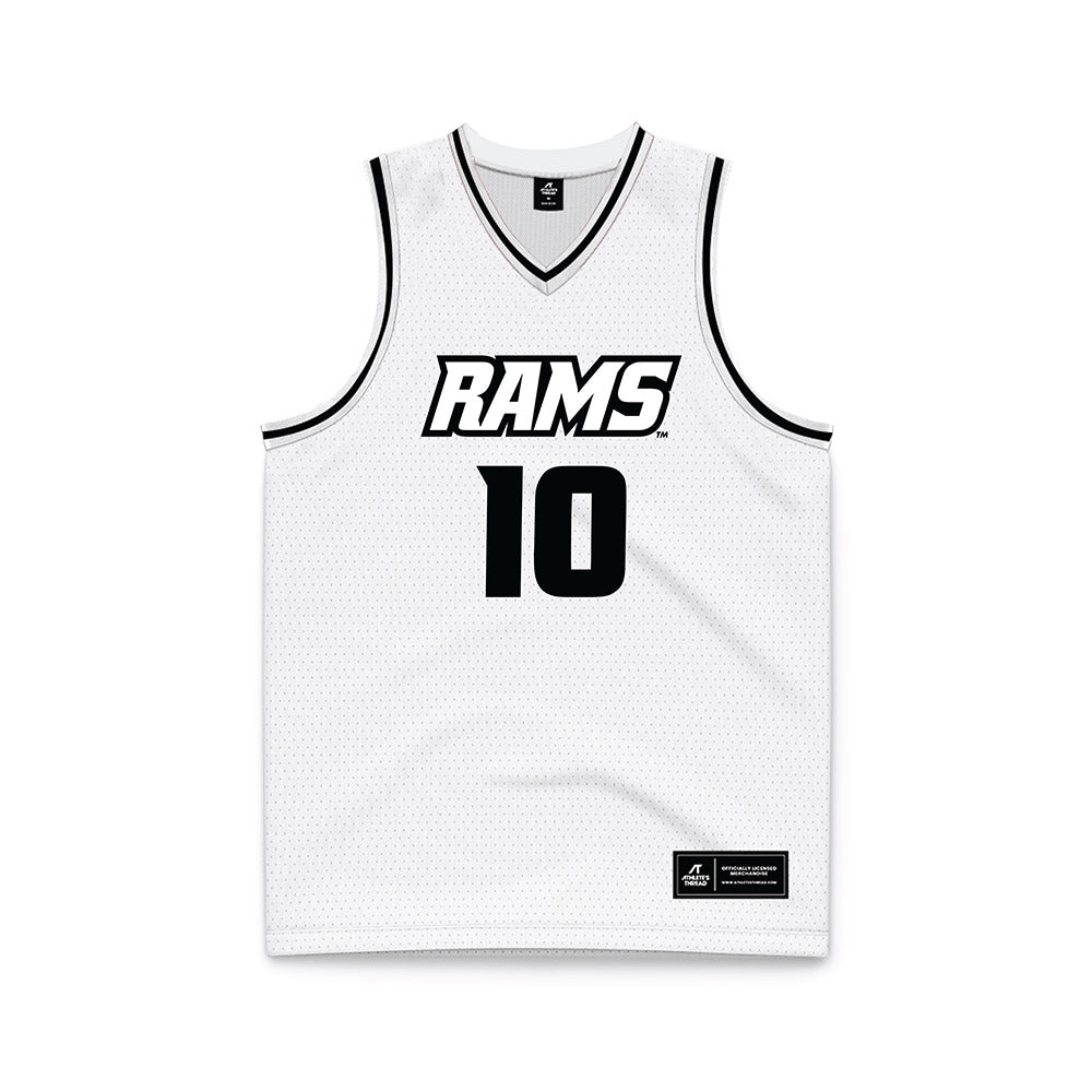 VCU - NCAA Men's Basketball : Jordann Dumont - White Basketball Jersey-0