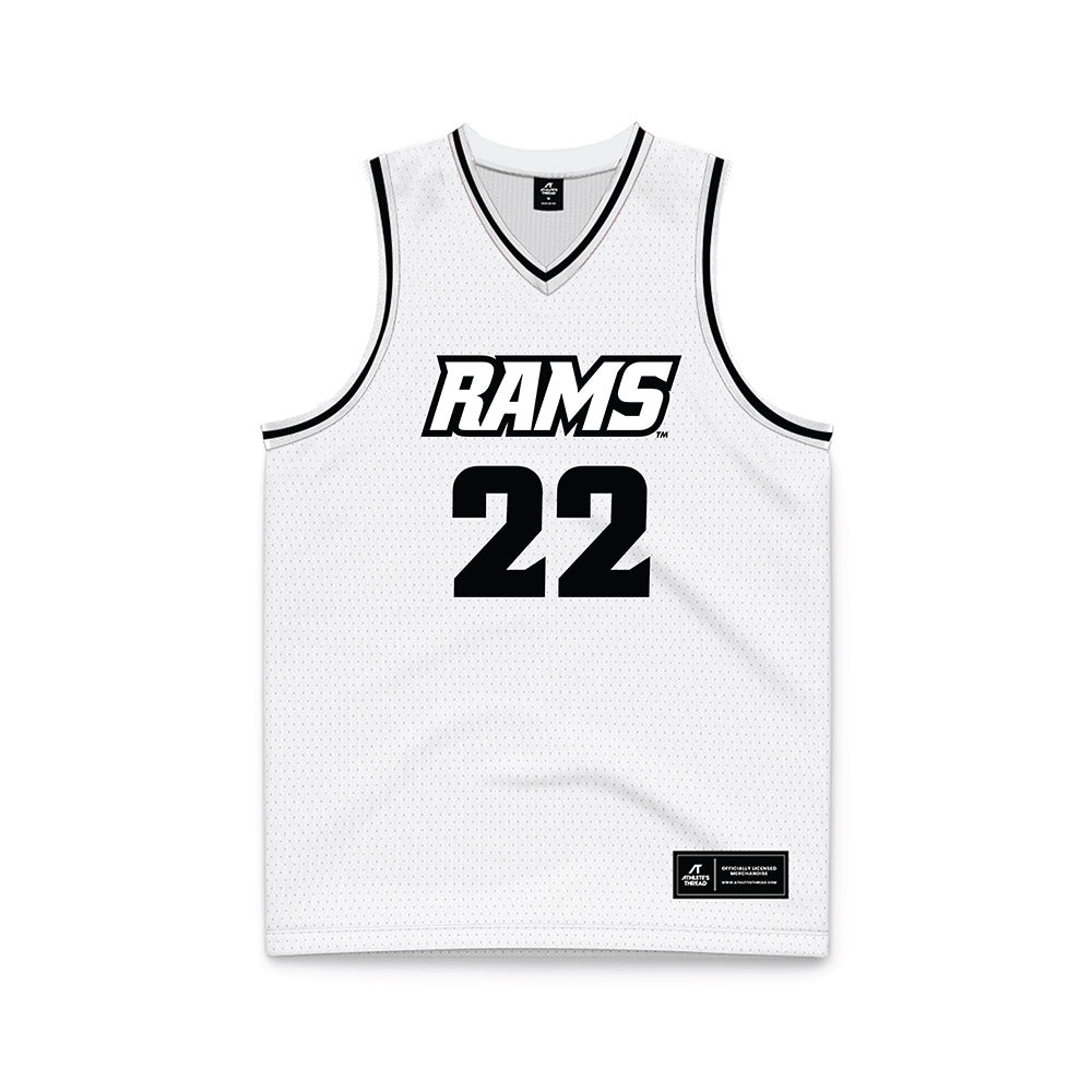 VCU - NCAA Men's Basketball : Nyle Ralph-beyer - White Basketball Jersey-0