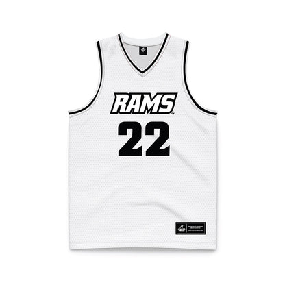VCU - NCAA Men's Basketball : Nyle Ralph-beyer - White Basketball Jersey-0