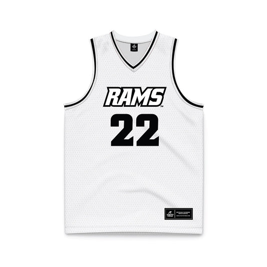 VCU - NCAA Men's Basketball : Nyle Ralph-beyer - White Basketball Jersey-0