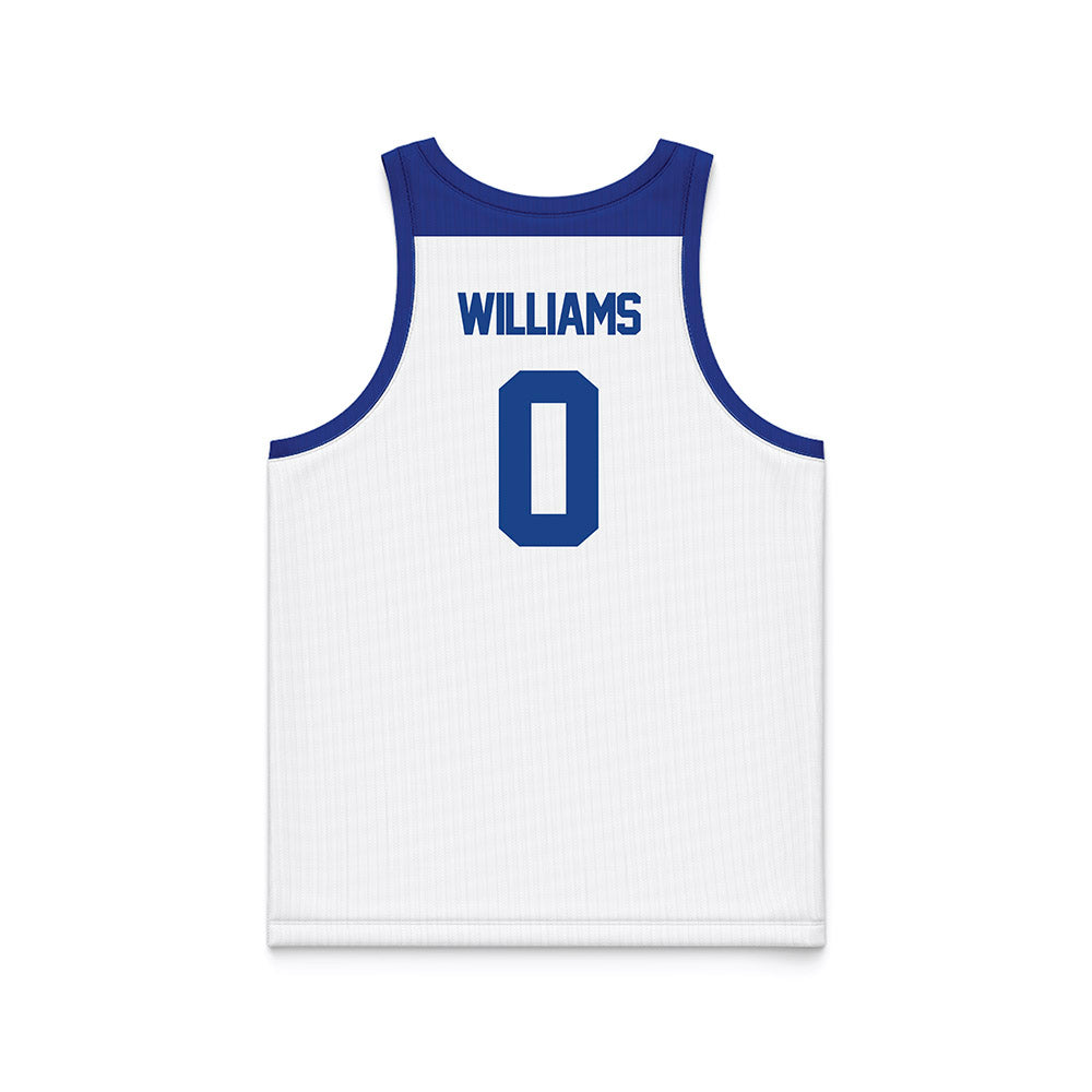 Tulsa - NCAA Men's Basketball : Kobi Williams - Blue Basketball Jersey-1
