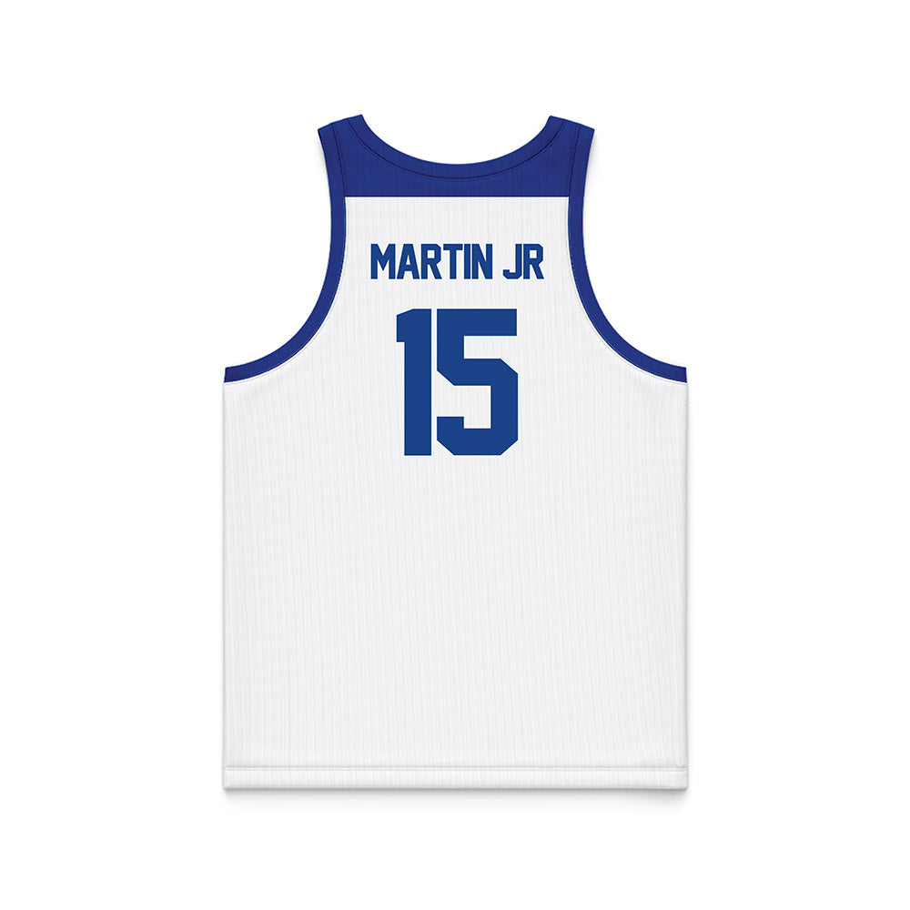 Tulsa - NCAA Men's Basketball : KJ Martin Jr - Blue Basketball Jersey-1