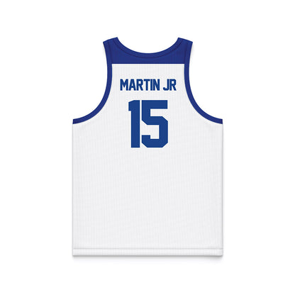 Tulsa - NCAA Men's Basketball : KJ Martin Jr - Blue Basketball Jersey-1