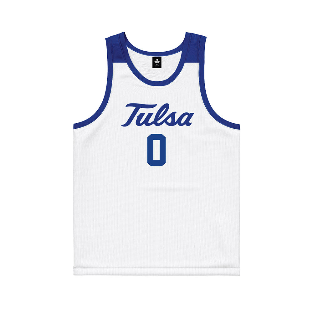 Tulsa - NCAA Men's Basketball : Kobi Williams - Blue Basketball Jersey-0