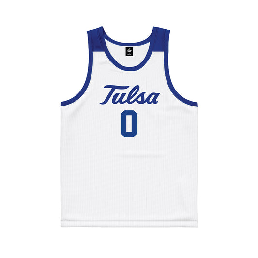 Tulsa - NCAA Men's Basketball : Kobi Williams - Blue Basketball Jersey-0