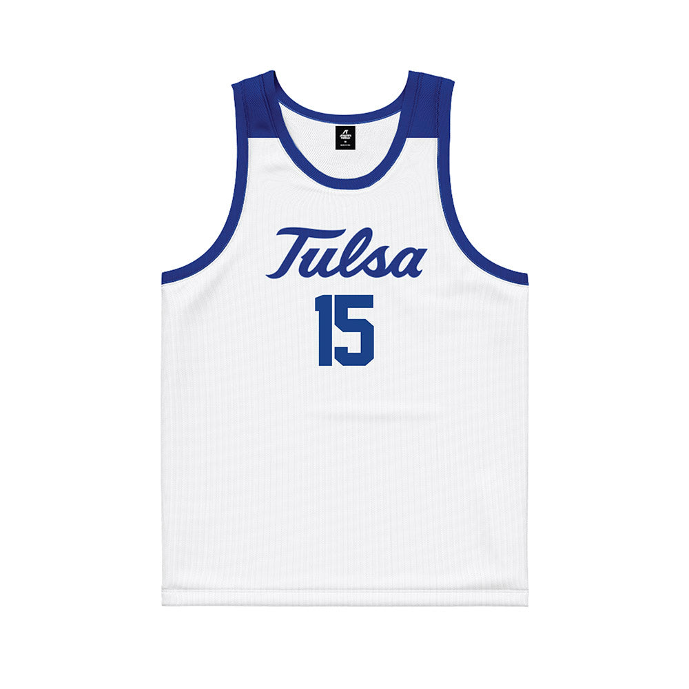 Tulsa - NCAA Men's Basketball : KJ Martin Jr - Blue Basketball Jersey-0