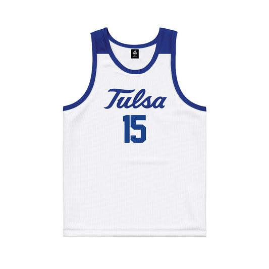 Tulsa - NCAA Men's Basketball : KJ Martin Jr - Blue Basketball Jersey-0