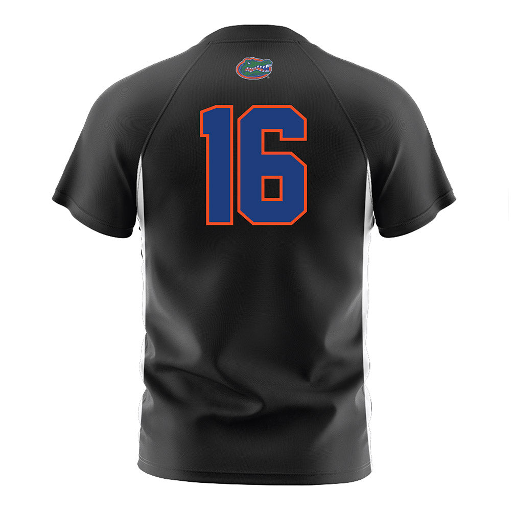 Florida - NCAA Women's Soccer : Courtney Hogan - Black Soccer Jersey-1