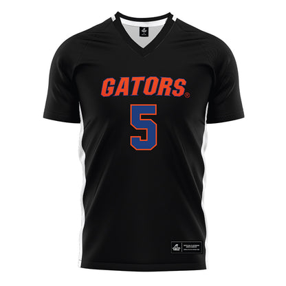 Florida - NCAA Women's Soccer : Mia Gray - Black Soccer Jersey-0