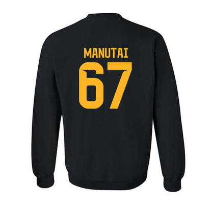 Baylor - NCAA Football : Aleki Manutai - Classic Fashion Shersey Crewneck Sweatshirt-1