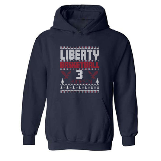 Liberty - NCAA Women's Basketball : JaKayla Thompson - Classic Fashion Shersey Hooded Sweatshirt-0
