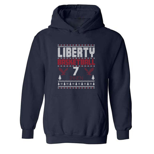 Liberty - NCAA Men's Basketball : Isaiah Ihnen - Classic Fashion Shersey Hooded Sweatshirt-0