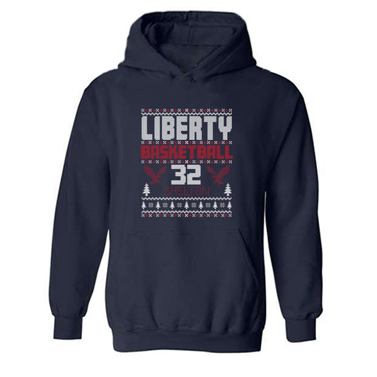 Liberty - NCAA Men's Basketball : Matthew Shelton - Classic Fashion Shersey Hooded Sweatshirt-0