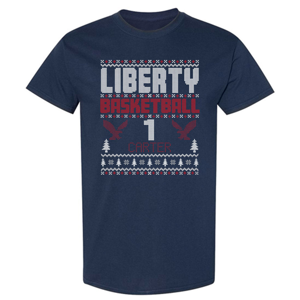 Liberty - NCAA Men's Basketball : Zander Carter - Classic Fashion Shersey T-Shirt-0