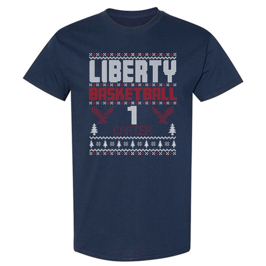 Liberty - NCAA Men's Basketball : Zander Carter - Classic Fashion Shersey T-Shirt-0