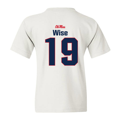 Ole Miss - NCAA Football : Rees Wise - Classic Shersey Youth T-Shirt-1