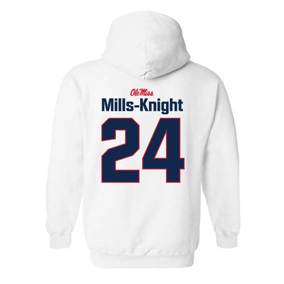 Ole Miss - NCAA Football : Shekai Mills-Knight - Classic Shersey Hooded Sweatshirt-1
