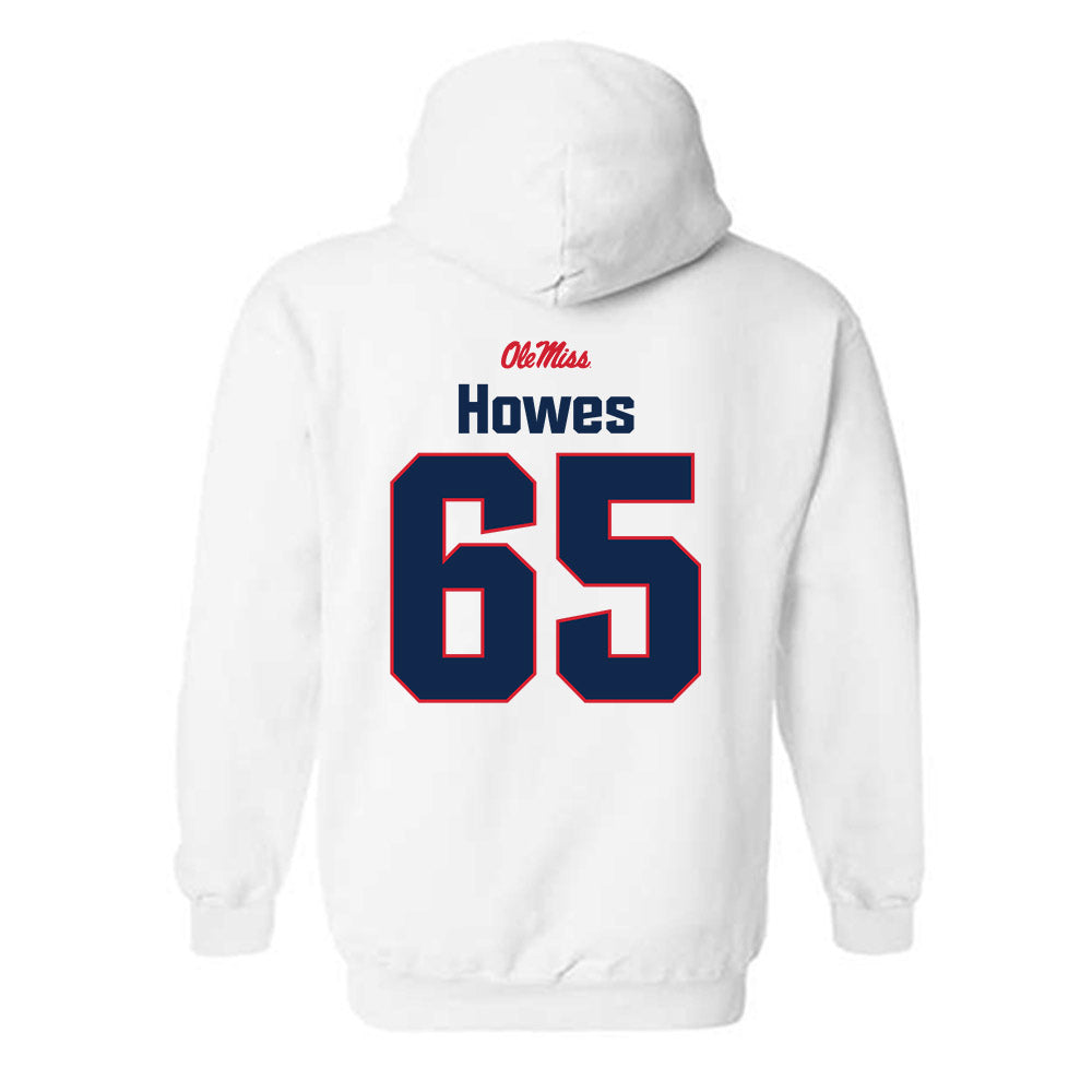 Ole Miss - NCAA Football : Connor Howes - Classic Shersey Hooded Sweatshirt-1