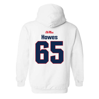 Ole Miss - NCAA Football : Connor Howes - Classic Shersey Hooded Sweatshirt-1