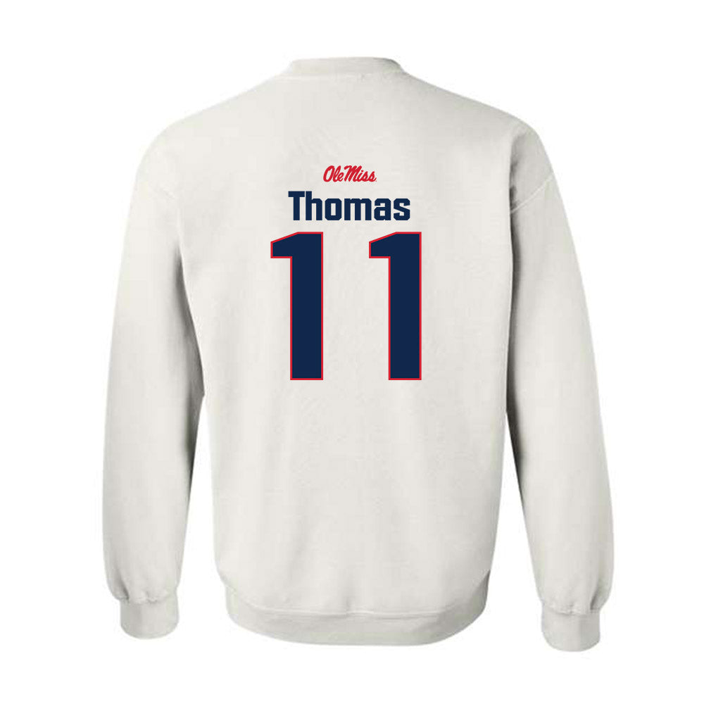 Ole Miss - NCAA Football : Keaton Thomas - Classic Shersey Crewneck Sweatshirt-1