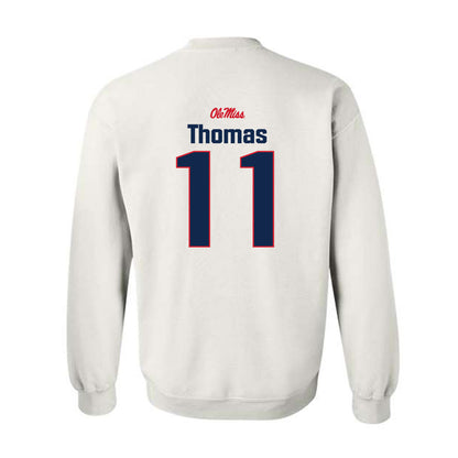 Ole Miss - NCAA Football : Keaton Thomas - Classic Shersey Crewneck Sweatshirt-1